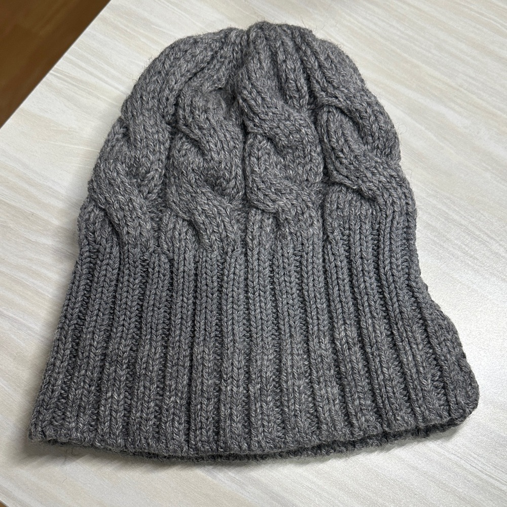 Muji Gray Wool Beanie